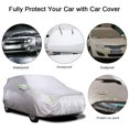 thumbnail image 4 of Business Car Cover Full Covers with Reflective Strip Sunscreen Protection Dustproof UV Scratch-Resistant for 4X4/SUV Business Car, 4 of 7