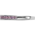 thumbnail image 3 of 10K White Gold Pink Sapphire Bandsize 7 (Width 2.9 To 1.7) - Jbsp, 3 of 5