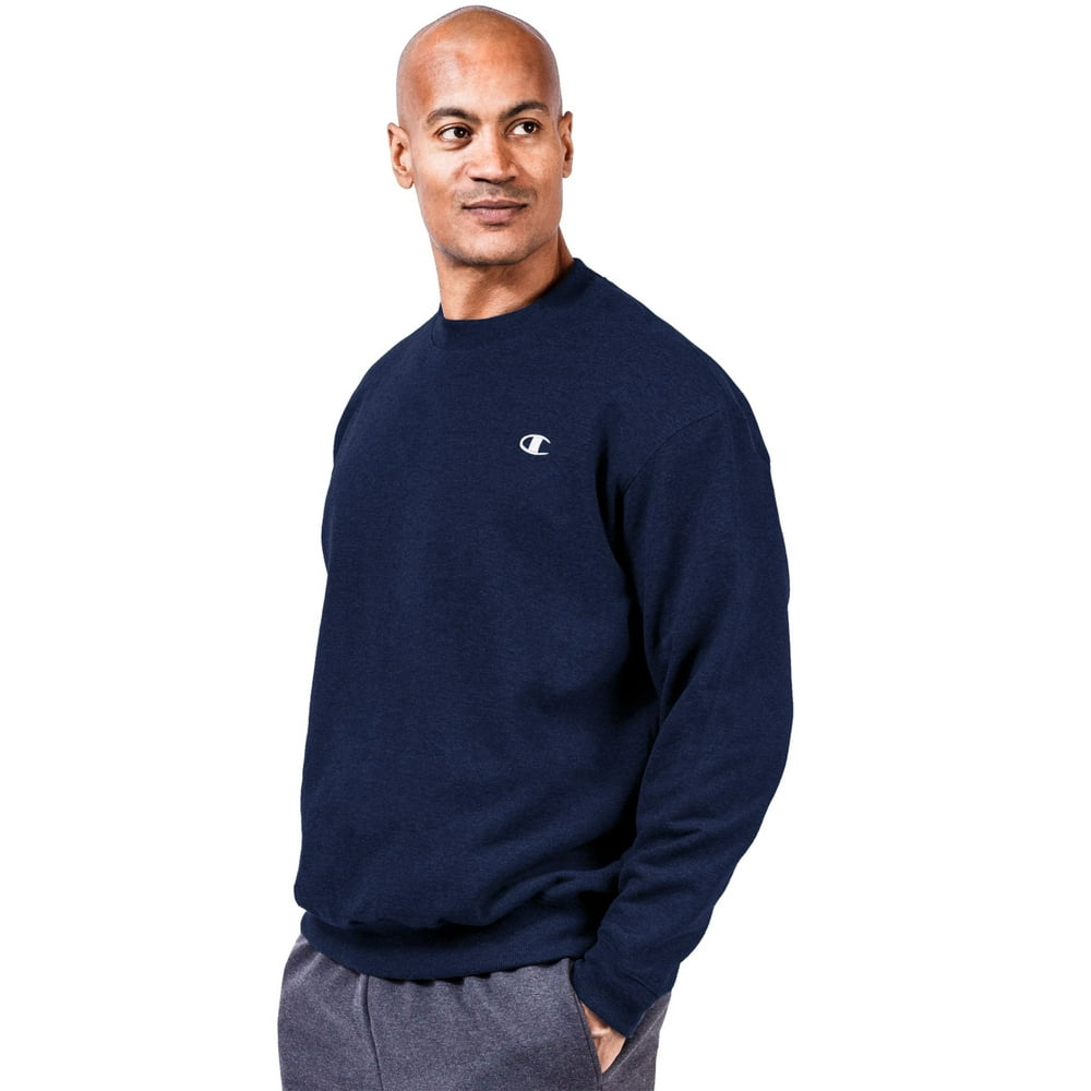 Champion Champion Mens Big and Tall Fleece Sweatshirt, 4XLT, Navy