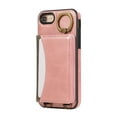 thumbnail image 4 of for iPhone 7 / iPhone 8 / iPhone SE 2022 & 2020 Wallet Case with Card Slots, Hand Wrist Strap Rotate Ring Design, Finger Grip Ring PU Leather Magnetic Button Shockproof Purse Phone Cover, Pink, 4 of 7