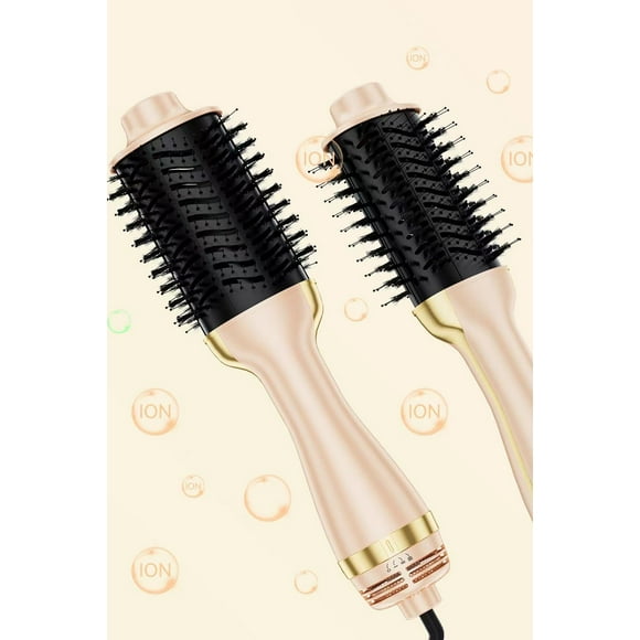 Brosse Sèche-Cheveux, Brosse Sèche-Cheveux - Brosse Coiffante 1400 W pour Cheveux Chauds, Volumisateur en une Étape - Brosse Sèche-Cheveux 4 en 1 avec Ions Négatifs, 3 Réglages de Chaleur pour un Coiffage Sans Frisottis