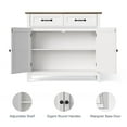 thumbnail image 6 of Asofer 35'' Buffet Cabinet with Adjustable Shelf, 2 Door, 2 Drawer, Modern Coffee Bar for Kitchen, Dining Room, Retro, 6 of 11