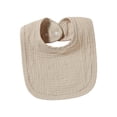 thumbnail image 2 of Baberos de muselina para bebé, pañuelo ajustable para babear, baberos para alimentación de bebé, pañuelo para baba, babero agradable para la piel para Caqui, 2 of 8