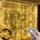thumbnail image 2 of Guirnalda de luces LED para cortina de Navidad, cadena de luces de hadas con Control remoto USB, decoración de boda para dormitorio y vacaciones, hogar y exterior, 2 of 4