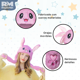 thumbnail image 4 of Gorro de Felpa RM REGALOMEX con orejas Movibles y luces rosa Mediano, 4 of 7