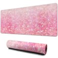 thumbnail image 1 of Game in Gold: Large 'Stay Positive' Non-Slip Mousepad - Rubber Base, Stitched Edges - Waterproof Desk Mat Perfect for Work, Office or Home, 1 of 7