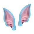 thumbnail image 4 of Latex Elf Mascarade d'Oreilles en Direct Diffusion Accessoires Halloween Fausse Oreille Bleu, 4 of 9
