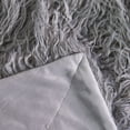 thumbnail image 2 of Home Soft Things Mongolian Faux Fur Throw & Pillow Cover Combo - Grey - 50" x 60"/20" x 20", 2 of 8