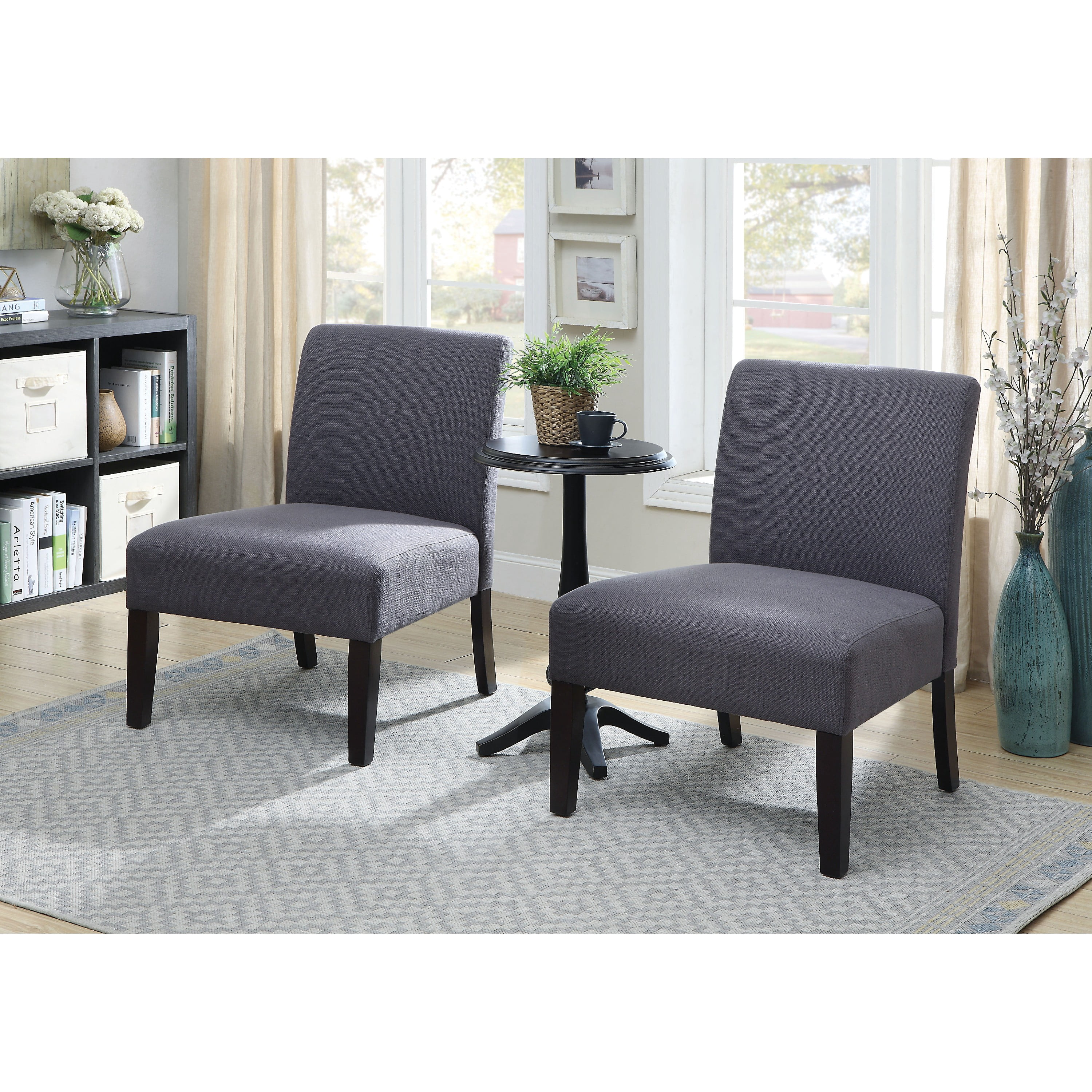 Furniture of America Karyn 3-Piece Accent Living Room Set in Gray