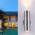 thumbnail image 4 of Outdoor Lamp Fixture LED Porch Wall Mount Cylinder Light Waterproof for Garden Patio Building Exterior Walls, 4 of 8