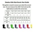 thumbnail image 4 of KIDS RAIN BOOTS- Skadoo- Toddler 5 to Big Kid 6 Girls or Boys WATERPROOF, 4 of 8