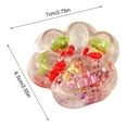thumbnail image 3 of Cat Paw Squishy Toys,Stress Relief Toys,Clear Pink Crystal Slime with Embedded Fruit Charms for Kids and Adults, Stress Relief and Creative Play Toy, 3 of 6