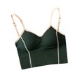 thumbnail image 1 of Kaemgyyd Womens Camisole Trendy Color Block Spaghetti Strap Tank Top Stretchy V Neck Ribbed Padded Cropped Camis, 1 of 3