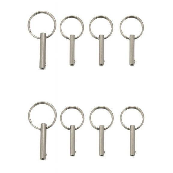 8 Pcs Quick Release Pin 1/4 Inch, Full 316 Stainless Steel, Bimini Top Pin,