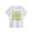 White, variant on Mother's Day T-shirt for Kids, Short Sleeve Round Neck Cotton-Poly Blend, Loose Fit Casual Top, Soft Breathable Fabric, Ideal for Birthday Parties and Photography, Black