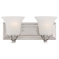thumbnail image 2 of 2-Light Vanity Fixture in Brushed Nickel Finish, 2 of 2