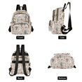 thumbnail image 4 of FORMRS Mini Backpack Purse for Women Quilted Travel Daypack Casual Shoulder Bag, Brown Goose Pattern, 4 of 7