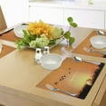 thumbnail image 4 of Ambesonne Bird Place Mats Set of 4, Migration Sunset Orange, Standard Size, Orange Black, 4 of 6