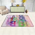 thumbnail image 3 of Coolnut B Alphabet Area Rug Pad 60 x 39 inch (5'x 3'3"), 100% Light Weight Polyester Fabric Floor Mat for Living Room Bedroom, 3 of 6
