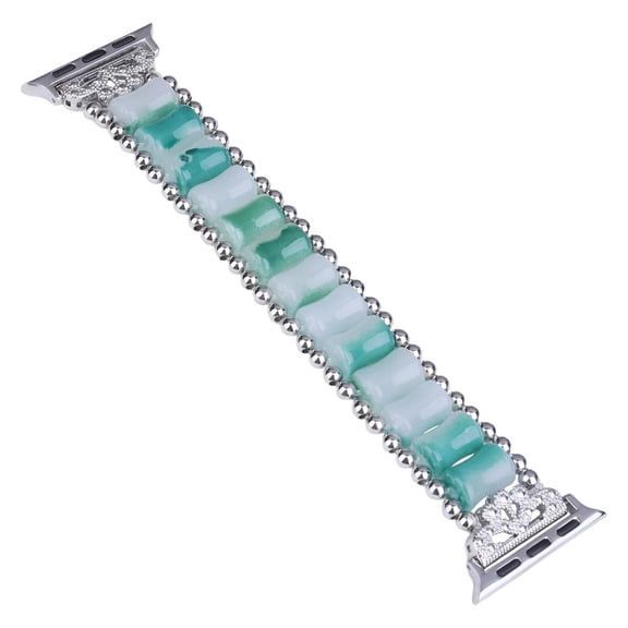 Resin Metal Band for Apple Watch Band 42mm 44mm 45mm 46mm 49mm , Women Girls Luxury Bracelet Elegant Sparkly Replacement Strap for iWatch Series 11 10 9 8 7 6 5 4 3 2 1 SE321