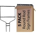 thumbnail image 1 of Signs Direct, Inc. Round Rod 'Banjo Style' Real Estate Yard Sign Frames, 18x24 inches, Black Metal, Rustic Style, 1 of 2