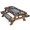 Multicolor 2, variant on ADECORIVY Checkerboard Picnic Table Cover with Bench Covers, Waterproof Brown Green Outdoor Camping Tablecloth, Windproof Elastic Fitted Table Cover, 72 Inch 3PCS