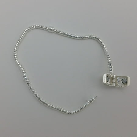Platinum Plated Charm - 1 Bracelet - 7.5