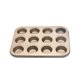 thumbnail image 1 of Worallymy 6/12 agujeros redondos molde para magdalenas antiadherente de acero al carbono molde para magdalenas bandeja para hornear bandejas para horno Worallymy JD735810725, 1 of 7