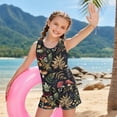 thumbnail image 3 of Xoenoiee Mushroom Leaves Print Girls Tankini Swimsuit UPF 50+ Racerback Bathing Suit for Teen Girls 2 Piece Swimsuit Summer Beach Swimwear with Bottoms, 8-9 Years, 3 of 7