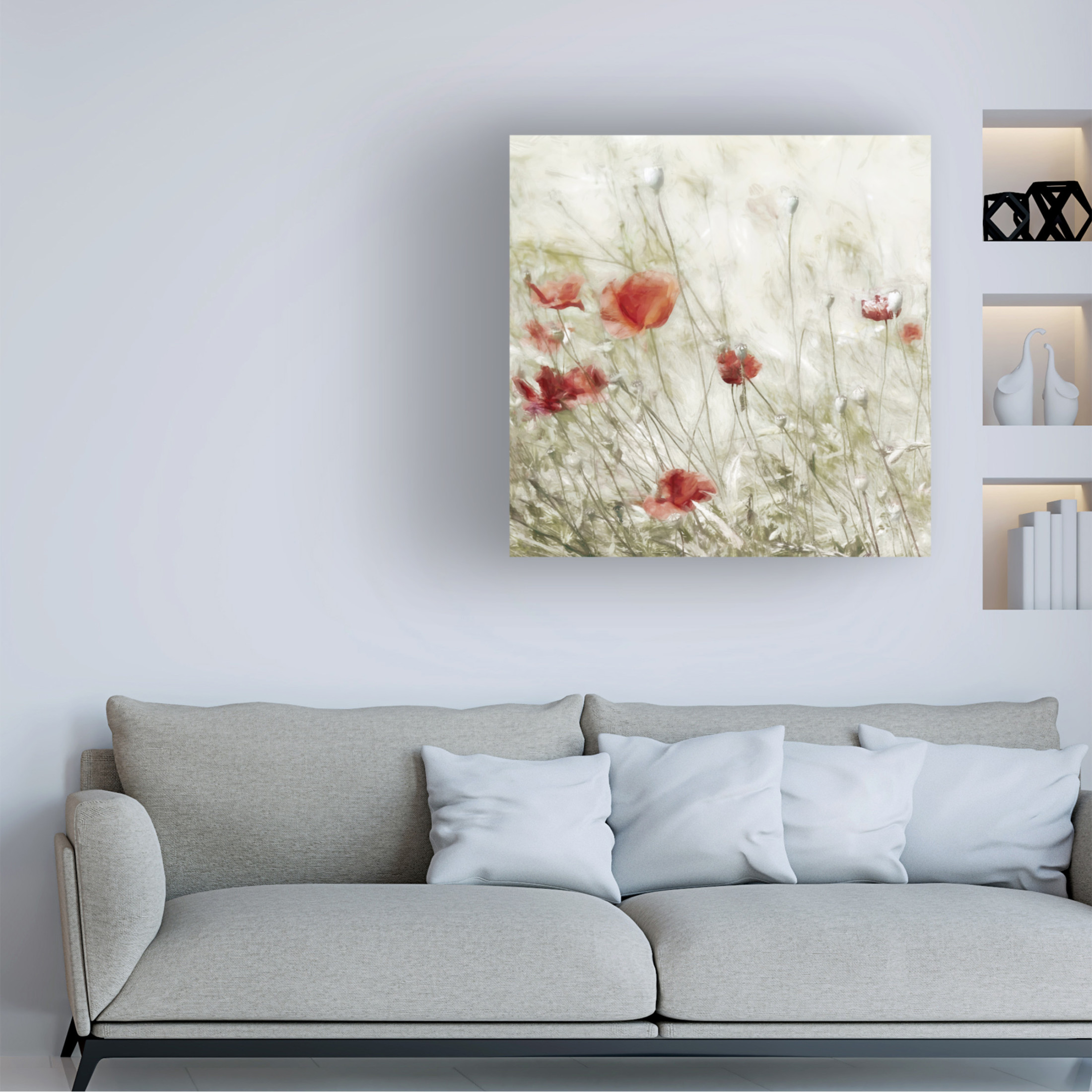 Trademark Fine Art Gilbert Claes  Corn Rose Canvas Wall Art