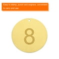 thumbnail image 5 of Uxcell 40pcs Brass Round Stamping Blank DIY Label Tags 20mm for Craft, Pendant Decoration, 1.2mm Single Side Hole, 5 of 6