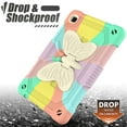 thumbnail image 5 of Kids Case for Samsung Galaxy Tab A7 Lite with Shoulder Strap, Shockproof Light Weight Butterfly Back Wing Stand Cover for Samsung Galaxy Tab A7 Lite 2021 8.7 Inch SM-T220/T225,Rainbow Pink, 5 of 6