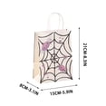 thumbnail image 3 of Sahpxhe Halloween Kraft Paper Gift Bags,Spooky Pattern Treat Bag with Handles,Reusable Party Favor Bags Candy Bags for Trick or Treat,8.3X5.9X3.1in White, 3 of 7
