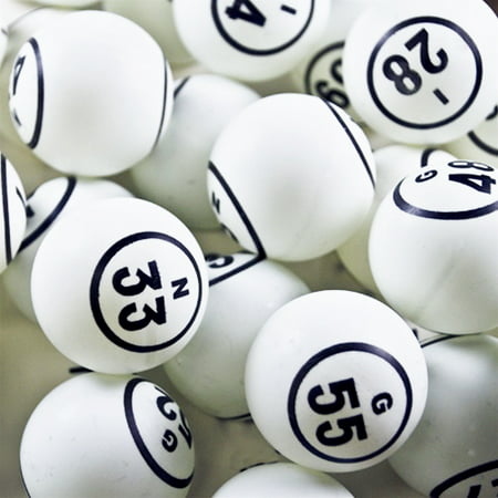 Bingo Balls - Double Number in Circle Set - 1 1/2