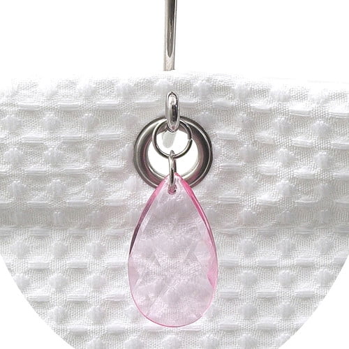 Carnation Home "Color Rounds" Resin Shower Curtain Hooks in Sage 