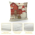 thumbnail image 4 of COMIO  retro winter pillowcase waist pillowcase snowman red bishop's nest decoration pillowcase seasonal indoor and outdoor decoration, 4 of 5