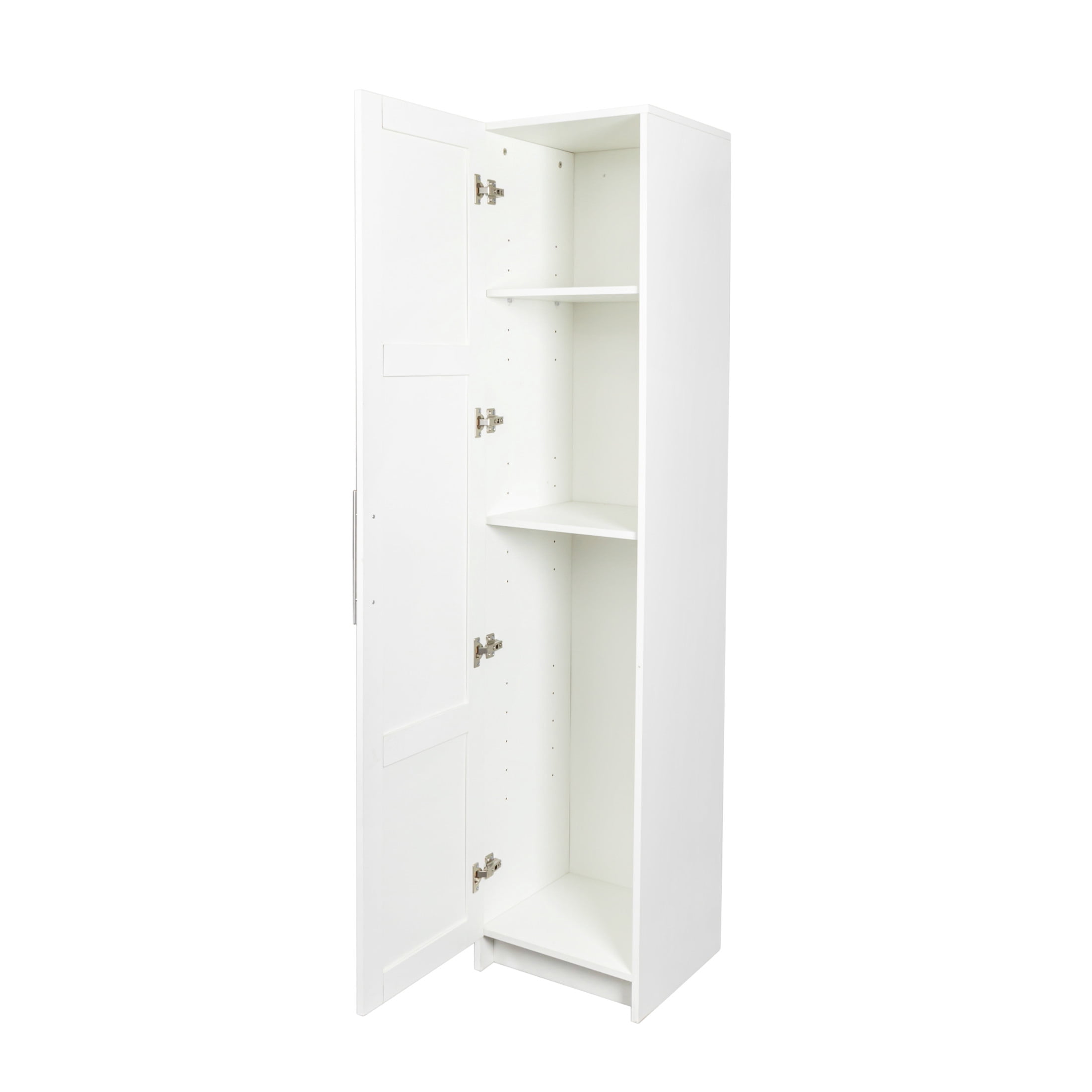 Noble House Divine 70.87" Wall-Mounted Storage Cabinet, Bathroom Stackable Tower, Minimal Slim Design, White