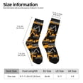 thumbnail image 2 of KLL Yellow Excavator Print Cool Socks Men's Women's Crew Socks Funny Crazy Novelty Stockings, 2 of 6