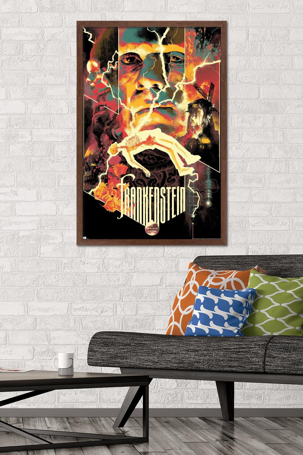 Frankenstein - Collage Wall Poster, 22.375" x 34" Framed