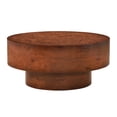 thumbnail image 1 of Noble House 31.5" Modern Round Coffee Table with Burl Veneer Finish,Walnut, 1 of 7