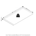 thumbnail image 3 of Furinno RAVEL Washer Dryer Countertop Edge Rails Anti Slip Pads Espresso, 3 of 5