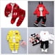thumbnail image 2 of Conjunto de ropa de oso de dibujos animados para bebé, chaquetas para niñas, ropa de abrigo, camiseta de manga larga y pantalón, traje de 3 uds, camisetas deportivas para niños, trajes 4T Gao Jinjia LED, 2 of 2