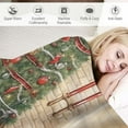 thumbnail image 3 of JEUXUS Christmas Nutcracker Throw Blanket Snowman Watercolor Farmhouse Pine Tree Gifts Home Cozy Fluffy Heavy All Season Couch Sofa Bed Room Soft Flannel,Brown,, 3 of 6