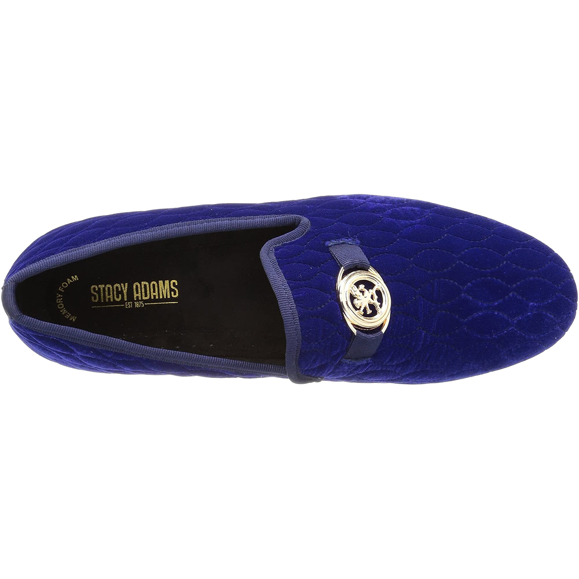 【2/27】CAMINANDO VELOUR BIT SLIP ON STACY ADAMS Mens Valet Velour Bit Slip-on Loafer 10.5 Blue