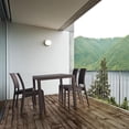 thumbnail image 1 of Compamia Orlando 5 Piece Square Wickerlook Patio Dining Set in Brown, 1 of 4