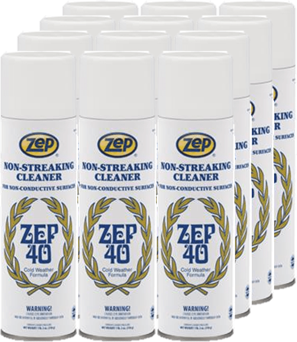 Zep 40 NonStreaking MultiSurface Cleaner Aerosol 14401 (Case of 12