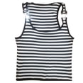 thumbnail image 4 of Telankuip Men's Summer Casual Striped Ribbed Tank Tops Trendy Shoulder Buckle Scoop Neck Muscle Tee Gym Fitness Bodybuilding Sleeveless T Shirt 0-Black M, 4 of 4