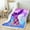 Purple Blue, variant on Shark Blanket Cute Coastal Creature Throw Blanket 60"x80",Nautical Sea Animal Fleece Blanket Ocean Fish Bed Blanket,Yellow Starfish Hawaii Beach Decor for Sofa Couch Travel Camping