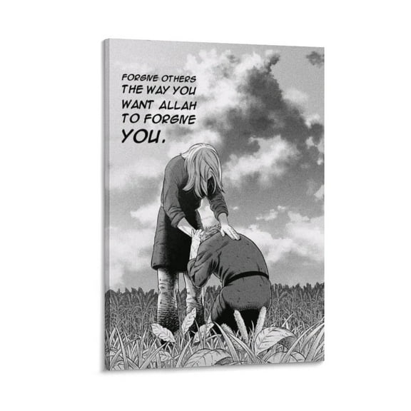 Hild Forgives Thorfinn Vinland Saga Poster Canvas Wall Art Poster Decorative Bedroom Modern Home Print Picture Artworks Posters 24x36inch(60x90cm)