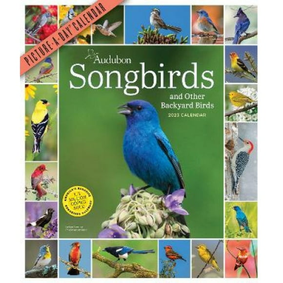 Audubon Songbirds and Other Backyard Birds Picture-A-Day Wall Calendar 2023